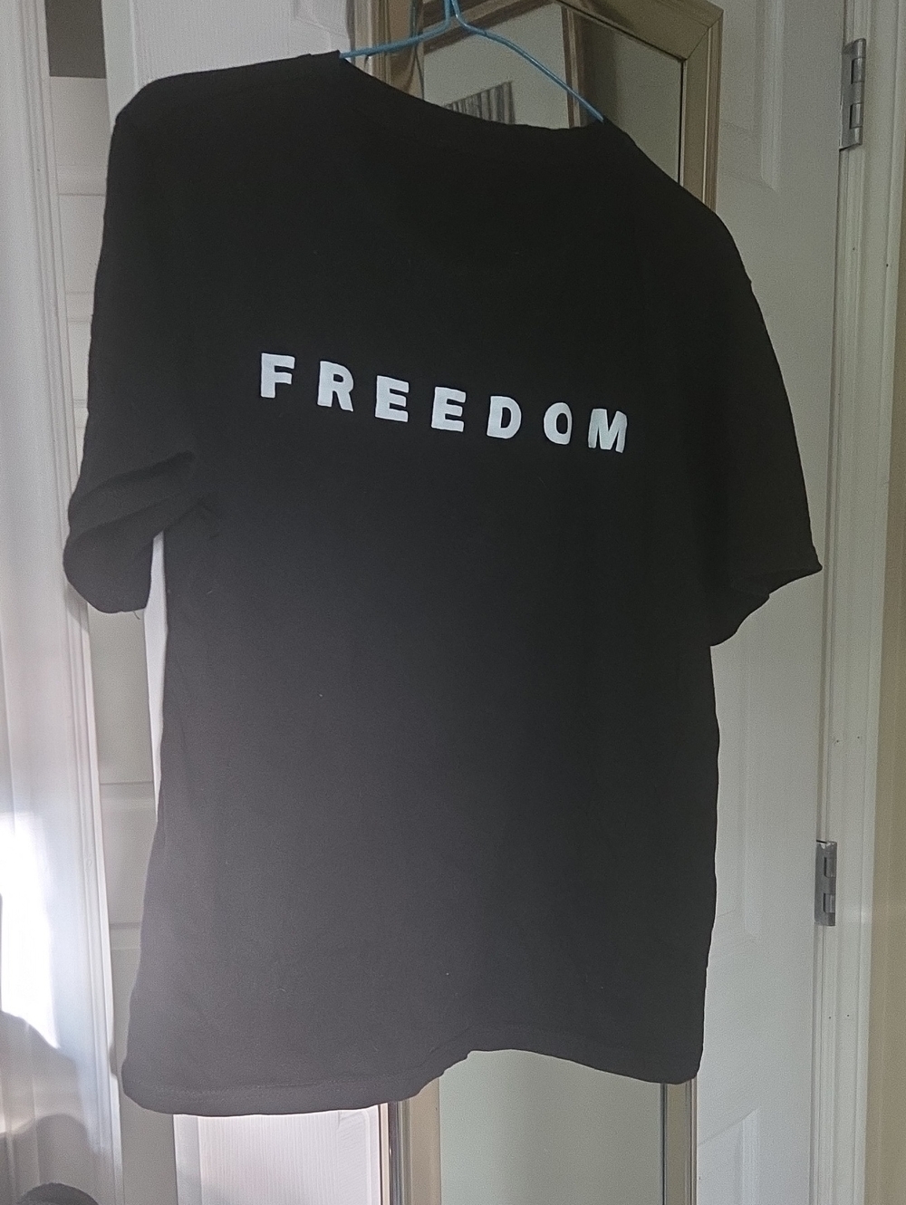 Freedom Graphic Black Women's T-Shirt